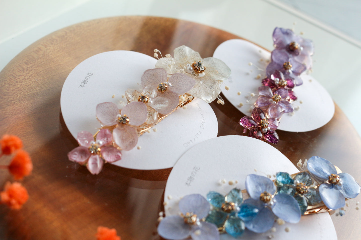 Hydrangea Big Hair-Clip No.3