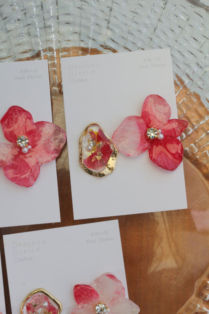 Hydrangea and Flower Medallion No.5 パーツ選べます。