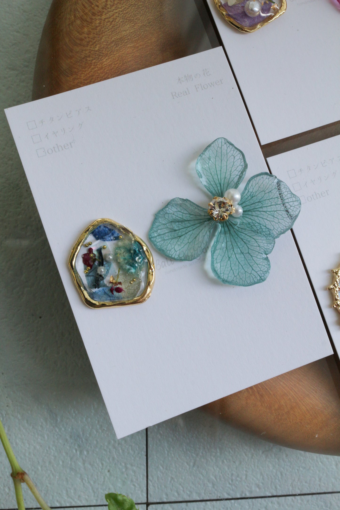 Hydrangea and Flower Medallion No.3 パーツ選べます。