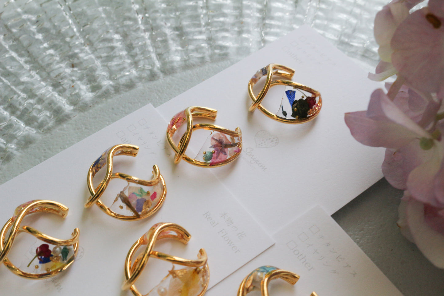 Linked Droplet Ear Cuffs (Limited item) - No.1