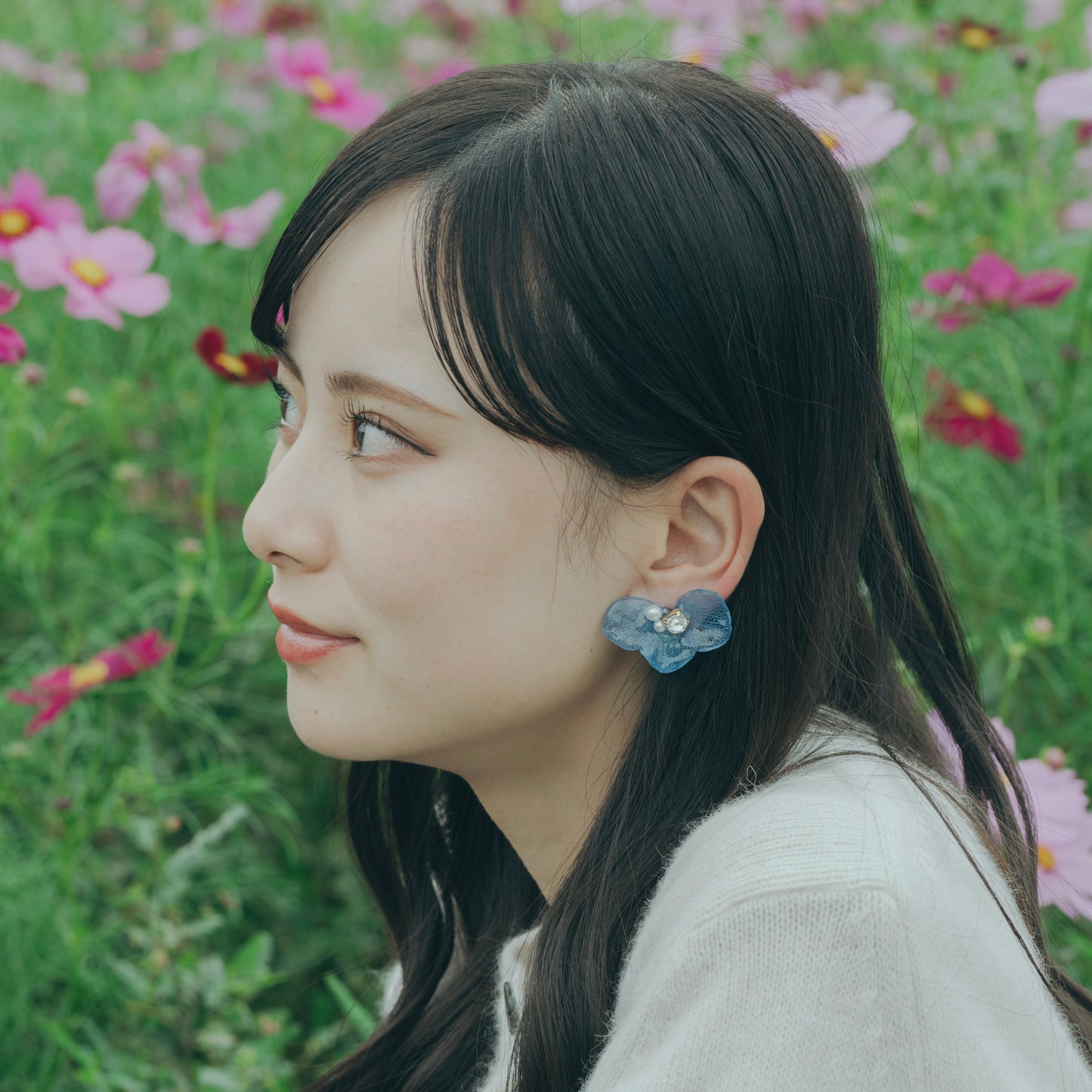 Hydrangea Wing No.112- Titanium Pierce(ピアス）