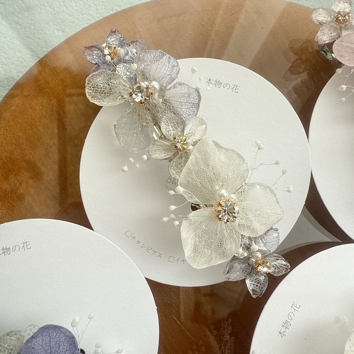 Hydrangea Hair Barrette No.13
