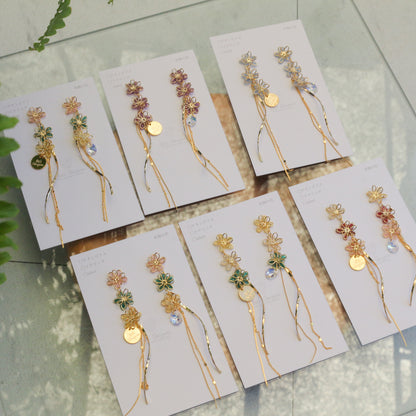 Oshikatsu Hydrangea Earrings No.3 ピアスorイヤリング