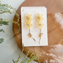 Real "Ajisai" Hydrangea Earring - Warm Color