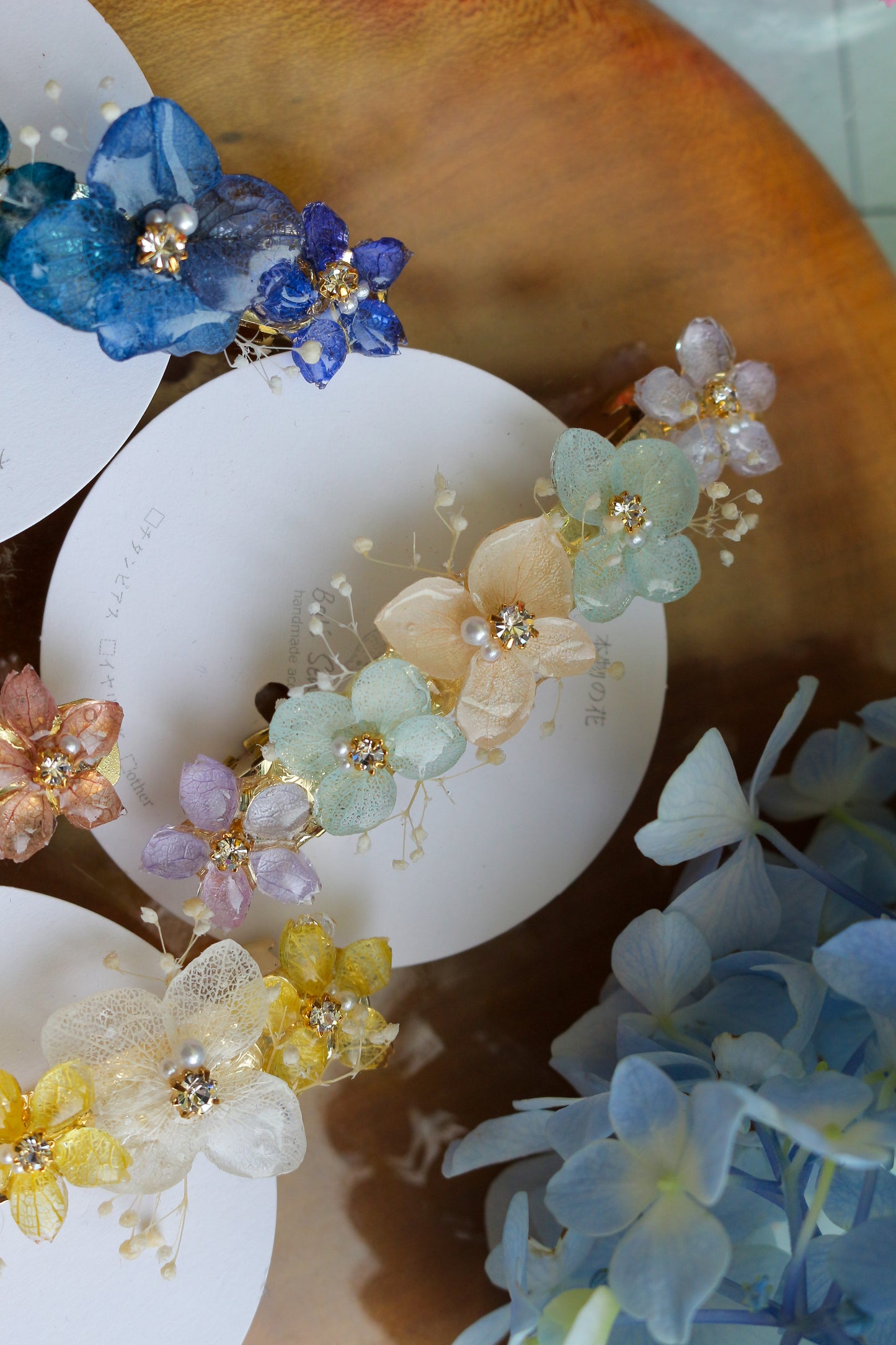 Hydrangea Hair Barrette No.30
