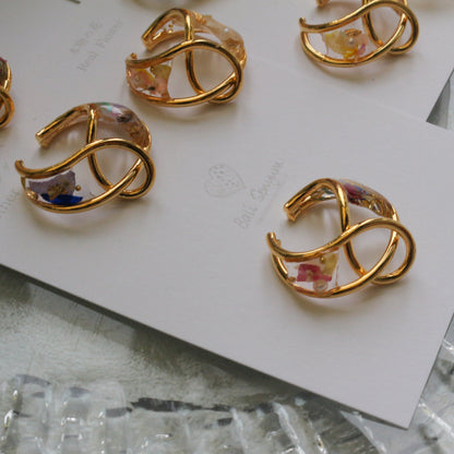Linked Droplet Ear Cuffs (Limited item) - No.1