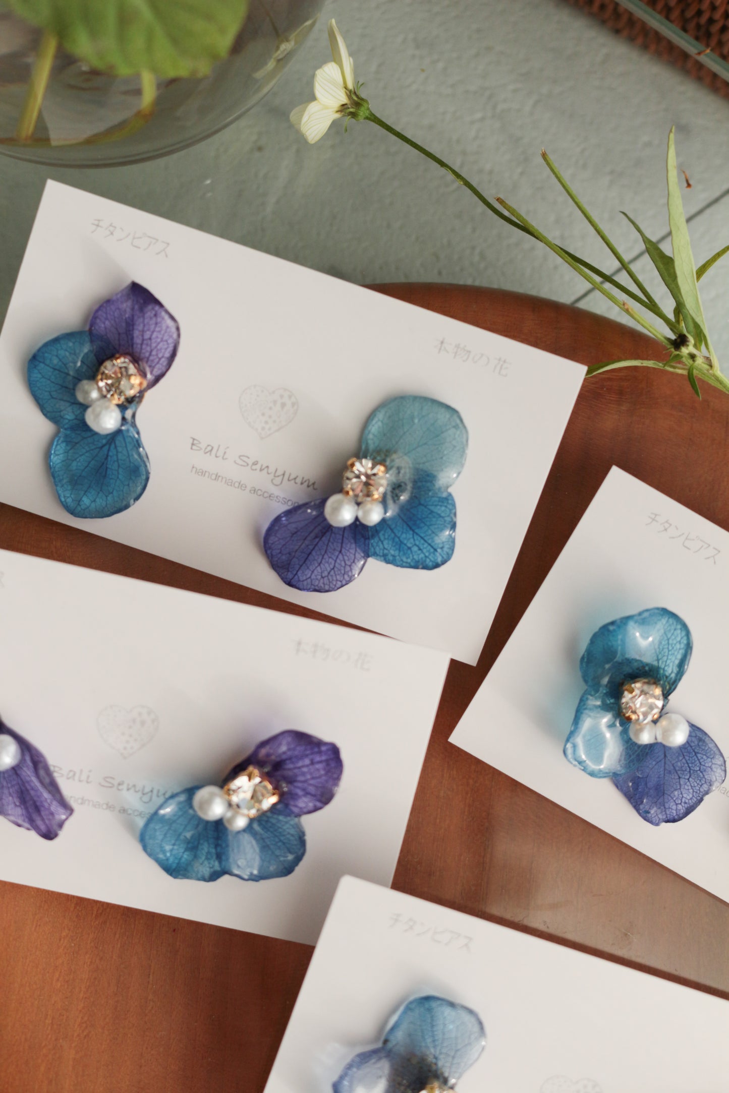 Hydrangea Wing No.140- Titanium Pierce(ピアス）