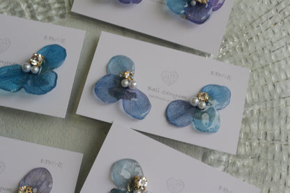 Gradation Hydrangea Wing No.146- Clip-on(イヤリング）
