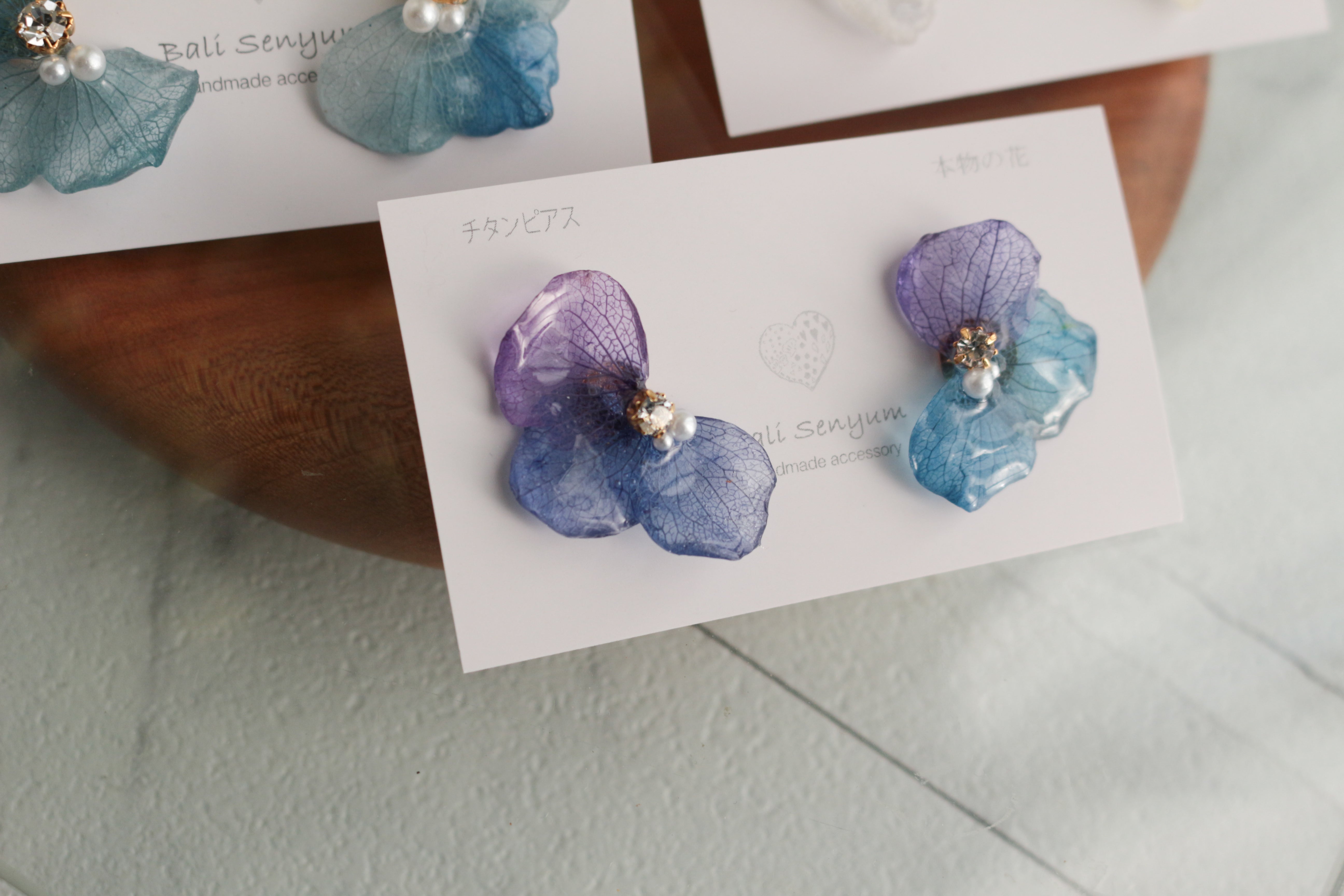 Hydrangea Wing No.138- Titanium Pierce(ピアス） – Balisenyum