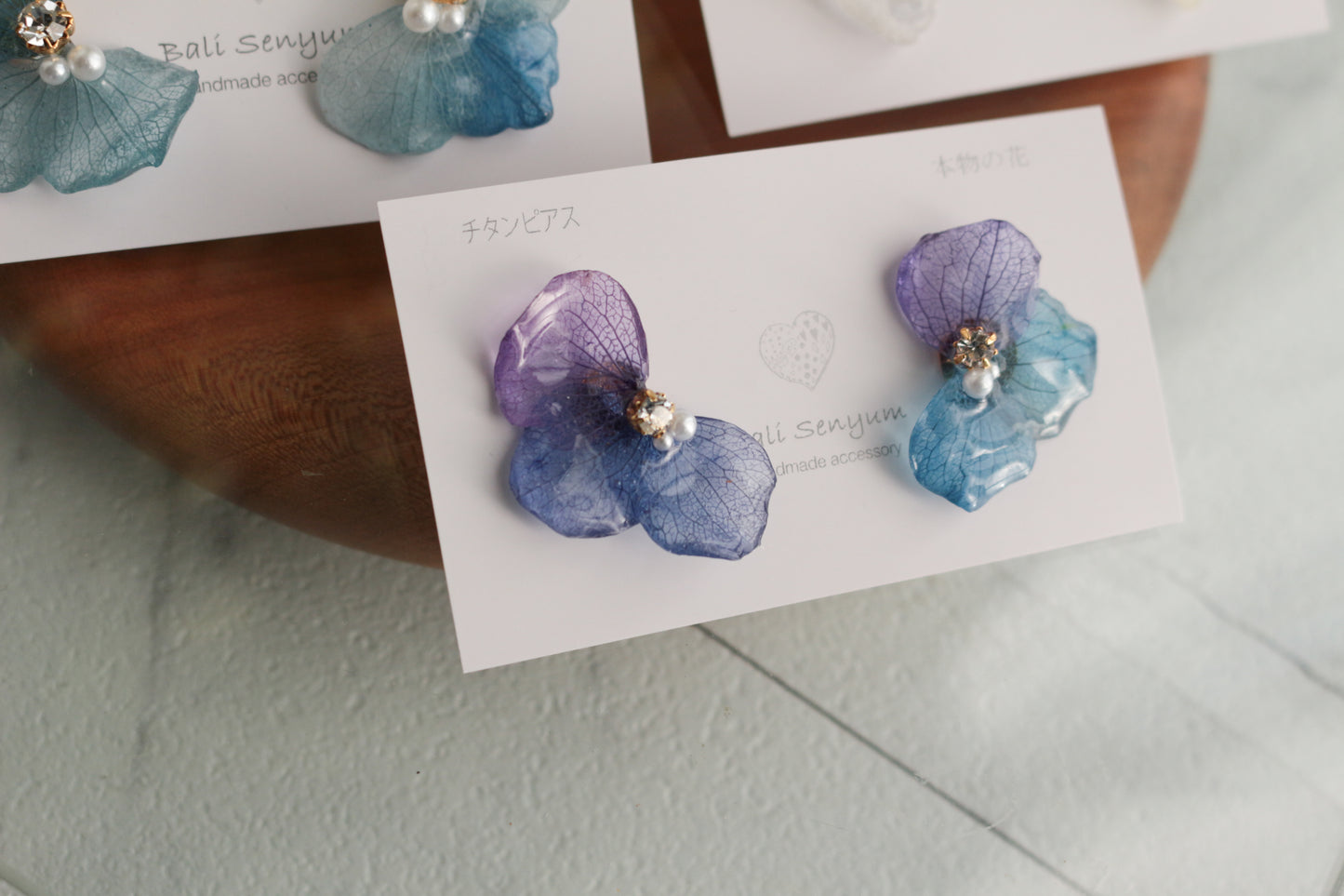 Hydrangea Wing No.138- Titanium Pierce(ピアス）