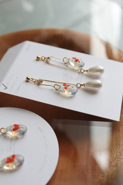 金木犀 Osmanthus Earring No.4 -ピアス　または　イヤリング