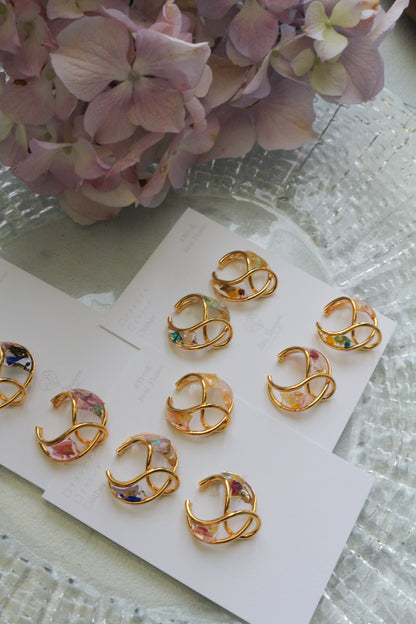 Linked Droplet Ear Cuffs (Limited item) - No.1