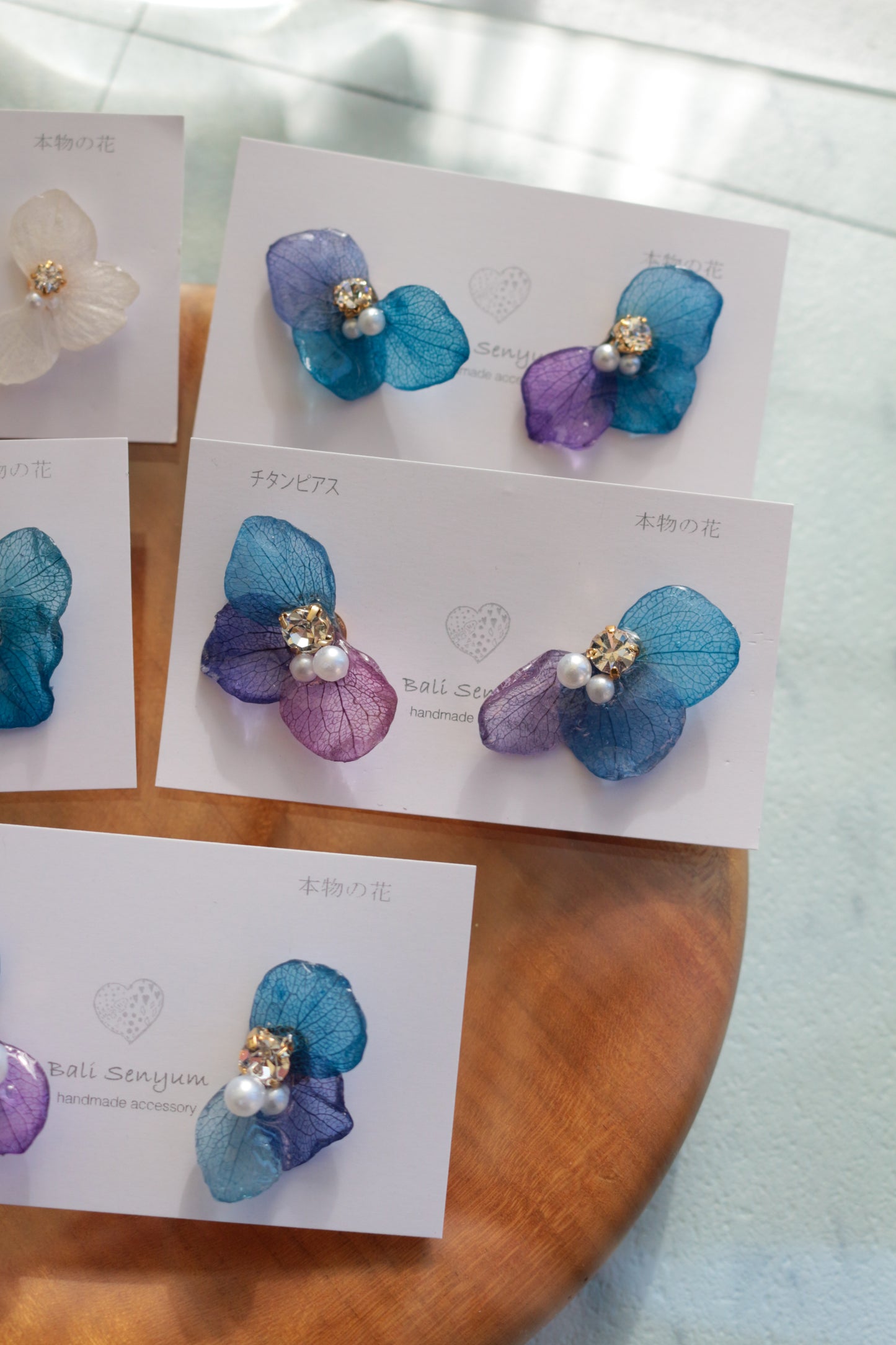 Hydrangea Wing No.141- Titanium Pierce(ピアス）