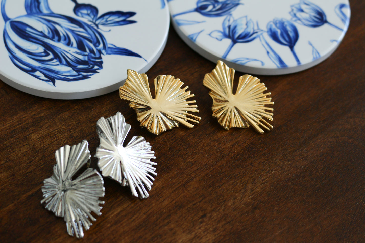 Lily Pad Metal Pierce Earring No.2 〜Sakkoly