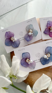 Gradation Hydrangea Wing No.93- Titanium Pierce(ピアス）