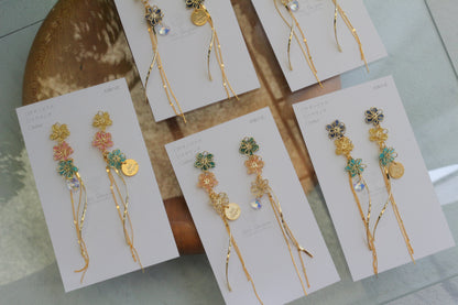 Oshikatsu Hydrangea Earrings No.2 ピアスorイヤリング