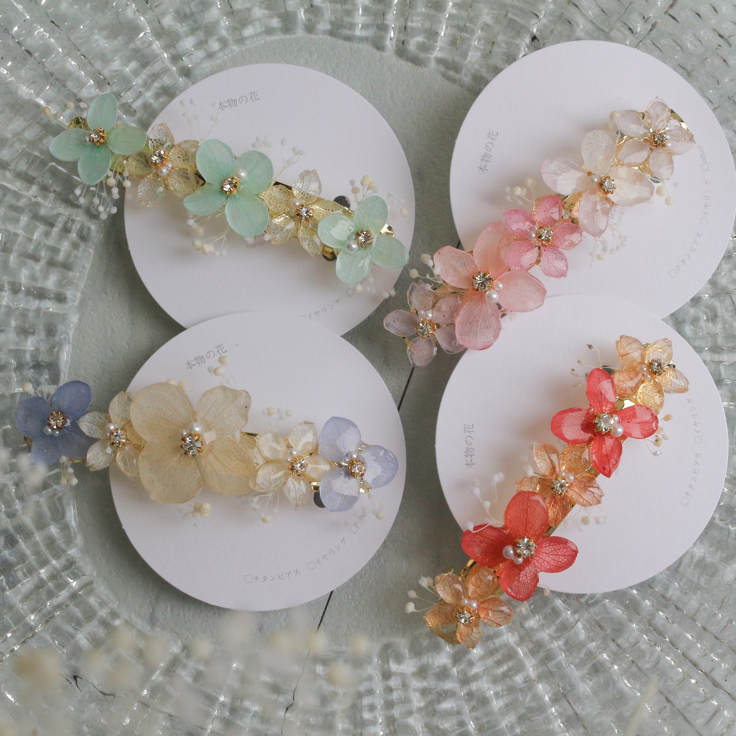 Hydrangea Hair Barrette No.47
