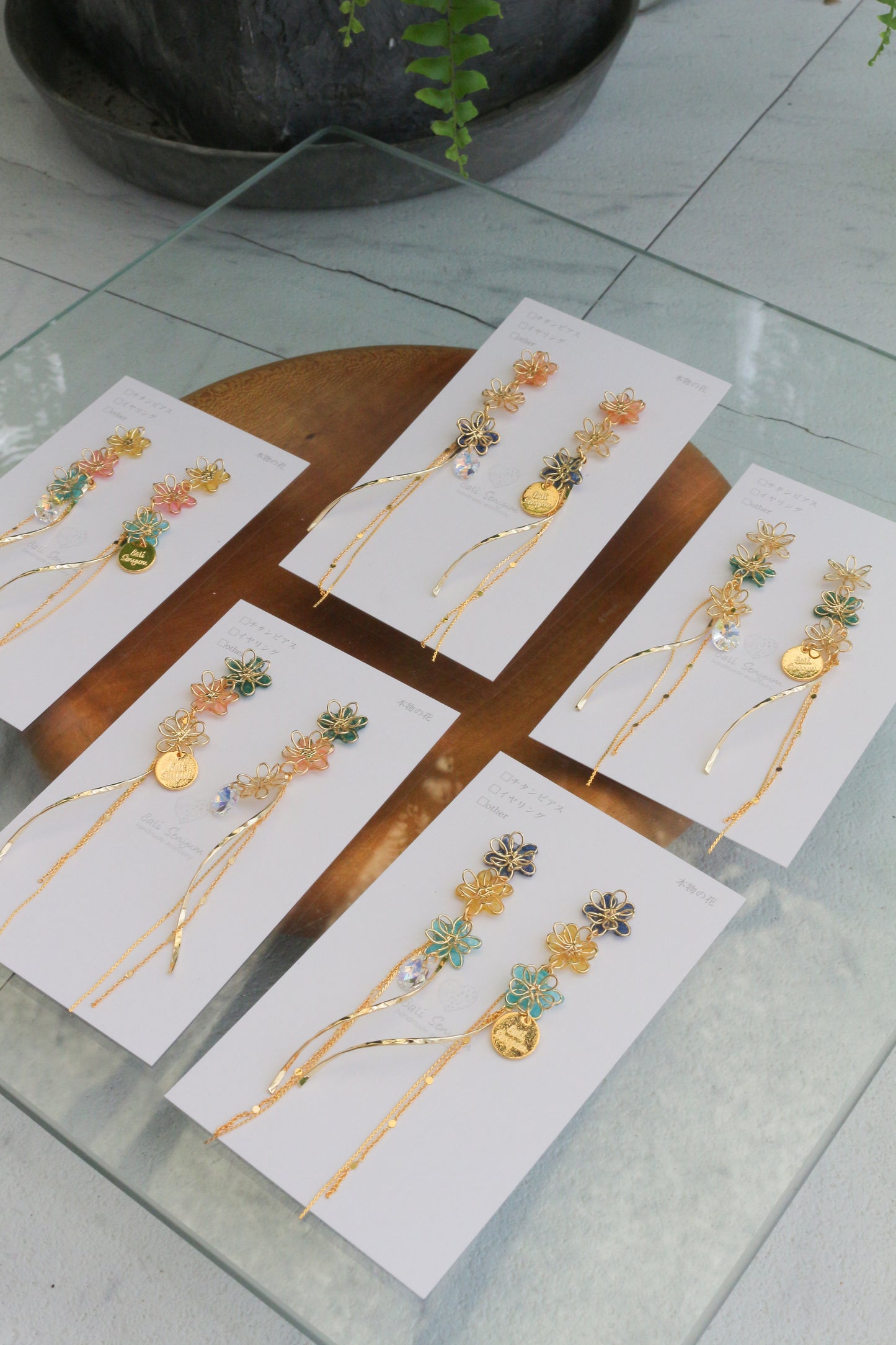 Oshikatsu Hydrangea Earrings No.2 ピアスorイヤリング