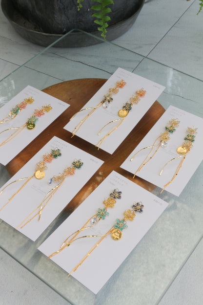 Oshikatsu Hydrangea Earrings No.2 ピアスorイヤリング