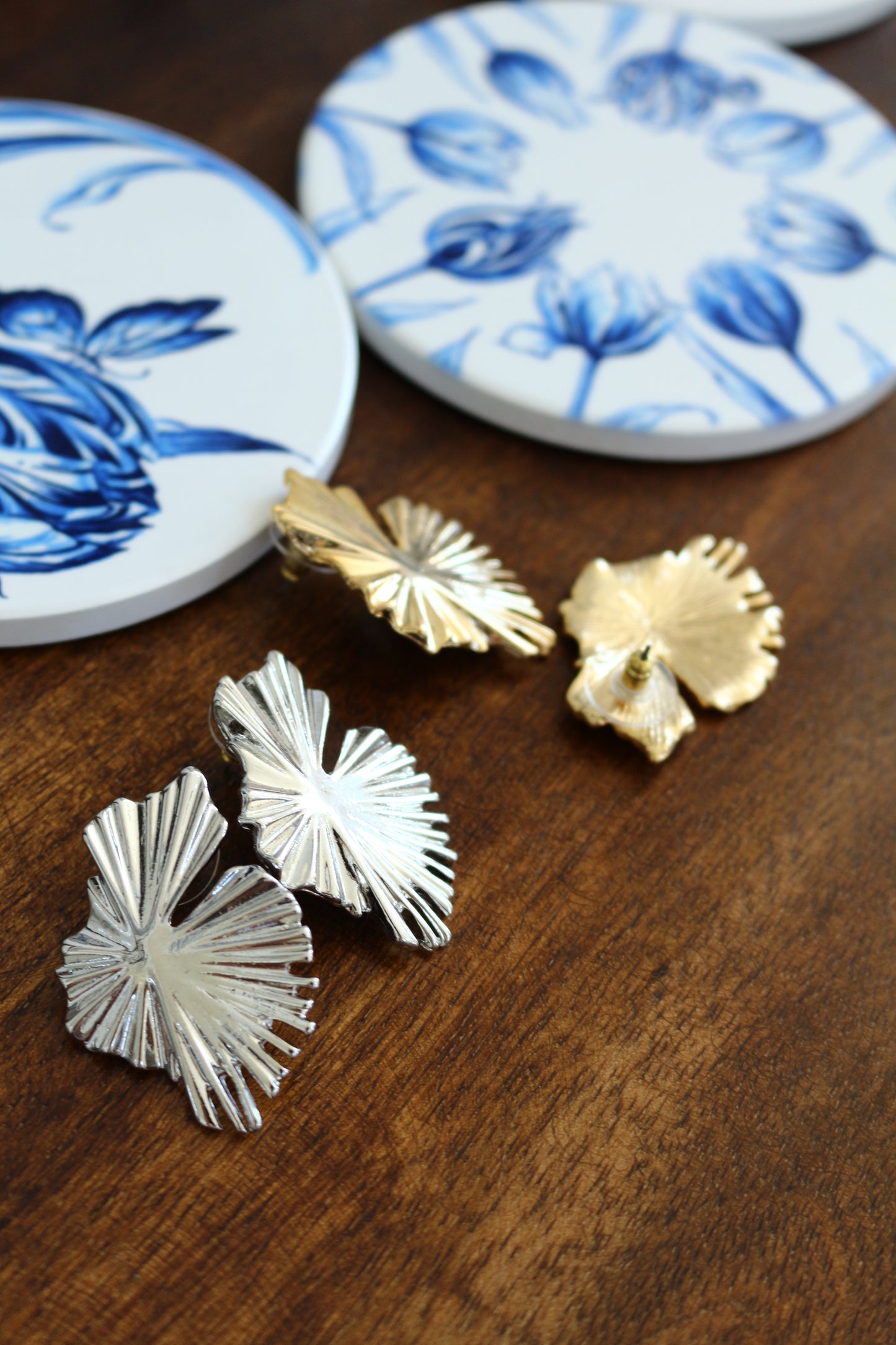 Lily Pad Metal Pierce Earring No.2 〜Sakkoly