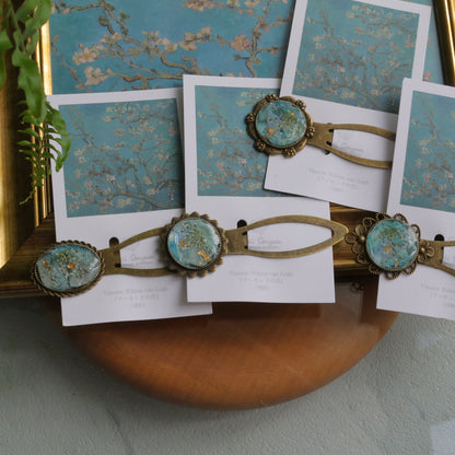 Gogh Inspired Flower Book Mark No.2 - アーモンドの花