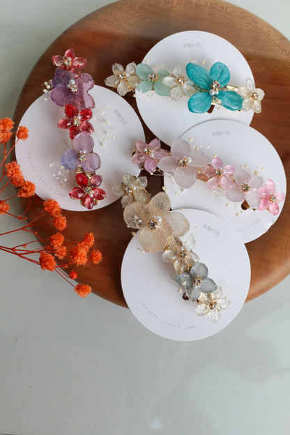 Hydrangea Hair Barrette No.43