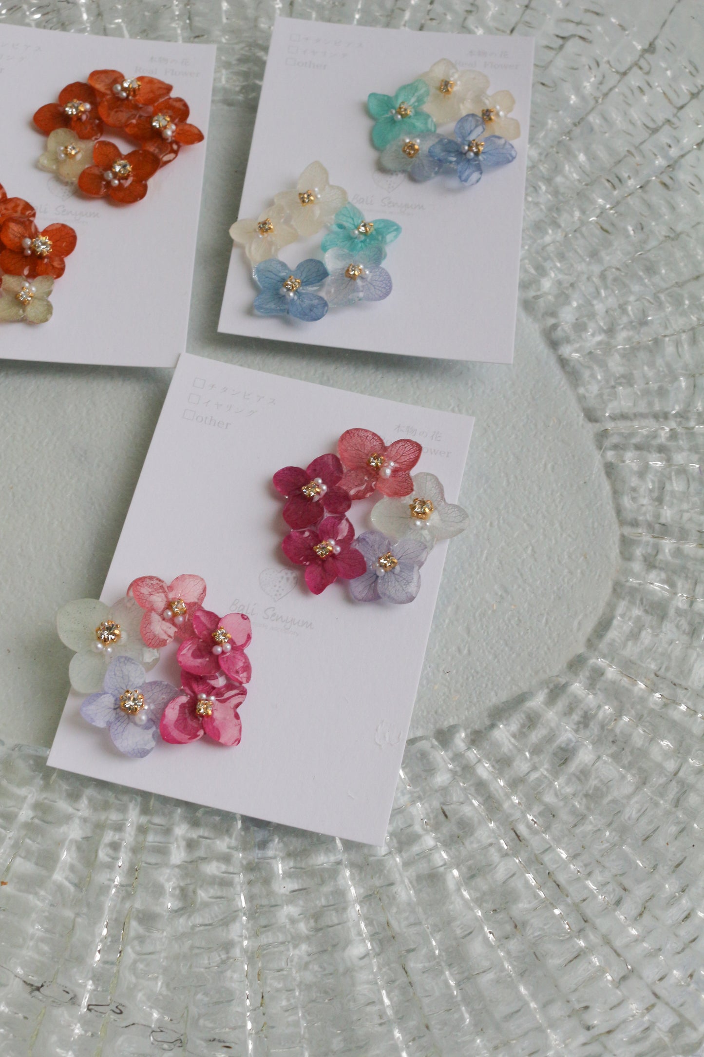 En Flower Earring 円と縁- ピアス or イヤリング　No.2