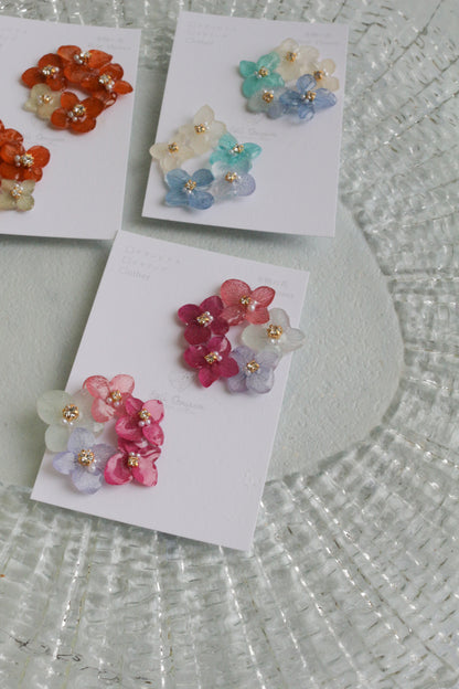 En Flower Earring 円と縁- ピアス or イヤリング　No.2