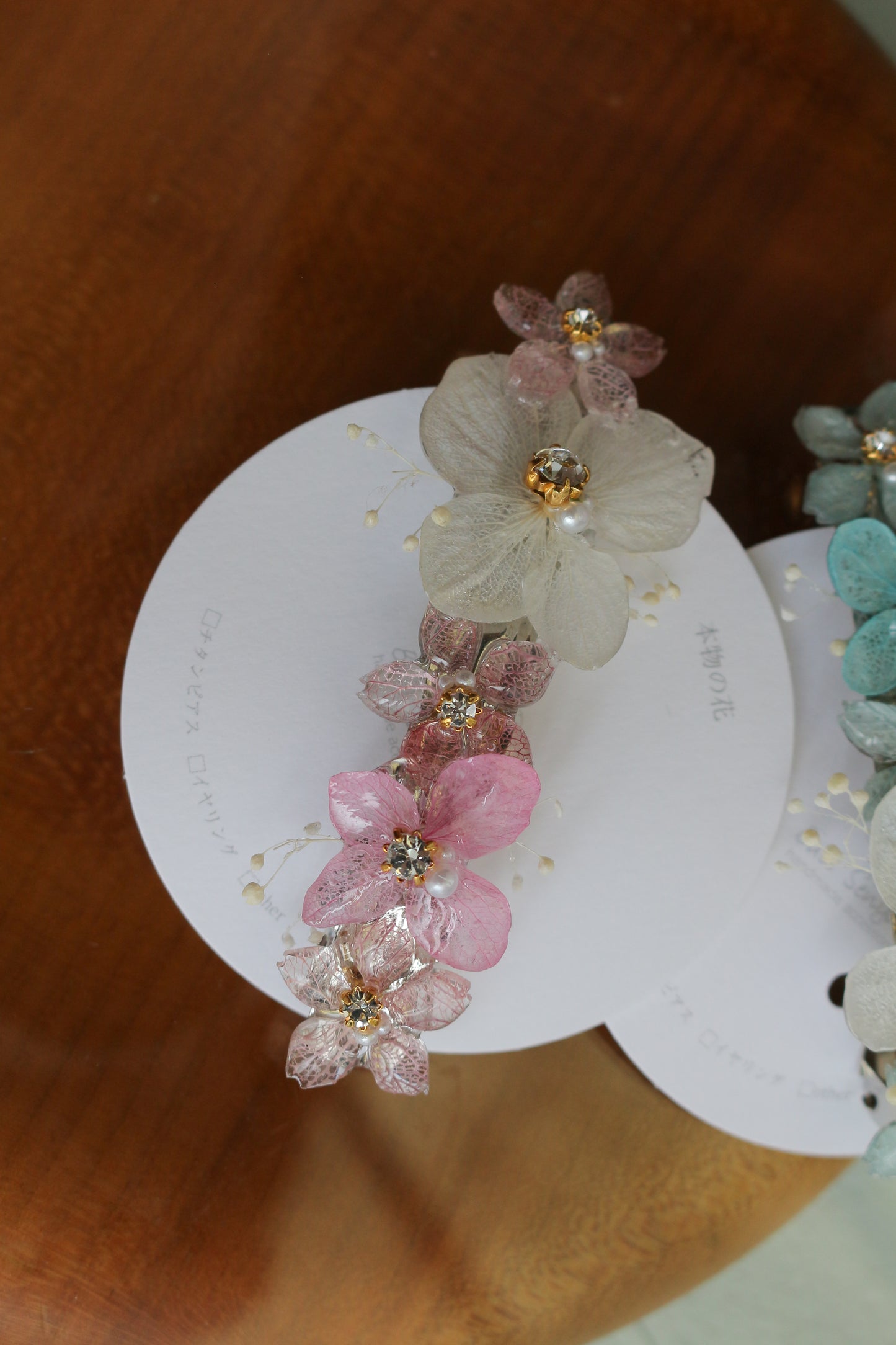 Hydrangea Hair Barrette No.34