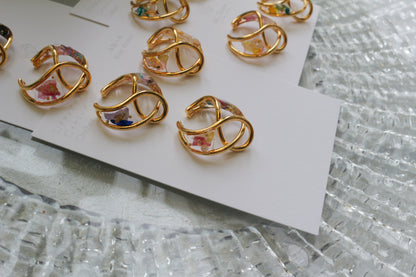 Linked Droplet Ear Cuffs (Limited item) - No.1