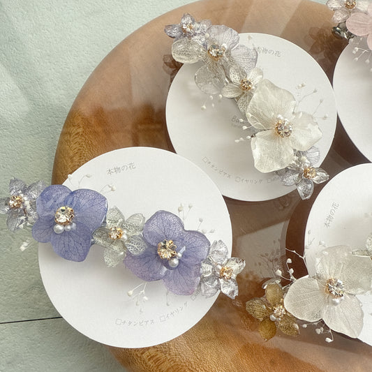 Hydrangea Hair Barrette No.13