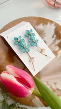 Real "Ajisai" Hydrangea Earring - Cool Color