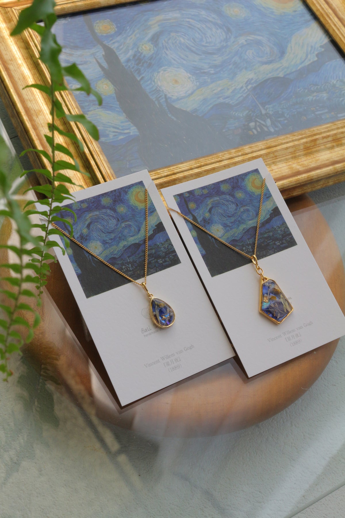 Gogh's The Starry Night Inspired Necklace - 星月夜