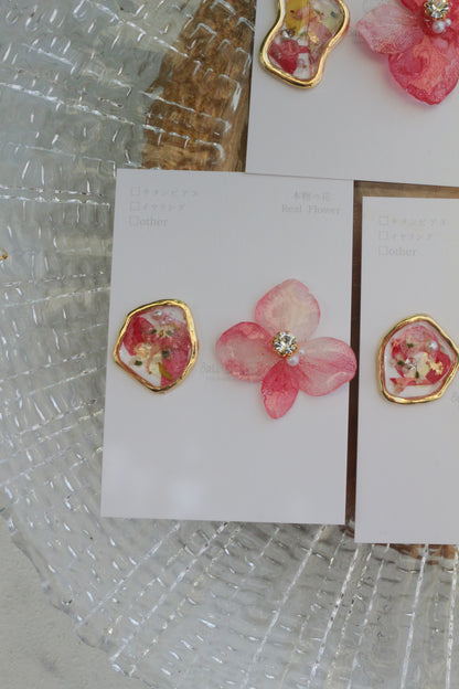 Hydrangea and Flower Medallion No.5 パーツ選べます。