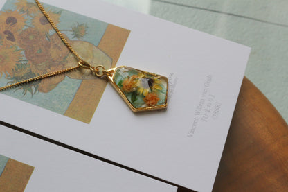 Gogh's Irises Inspired Necklace - ひまわり