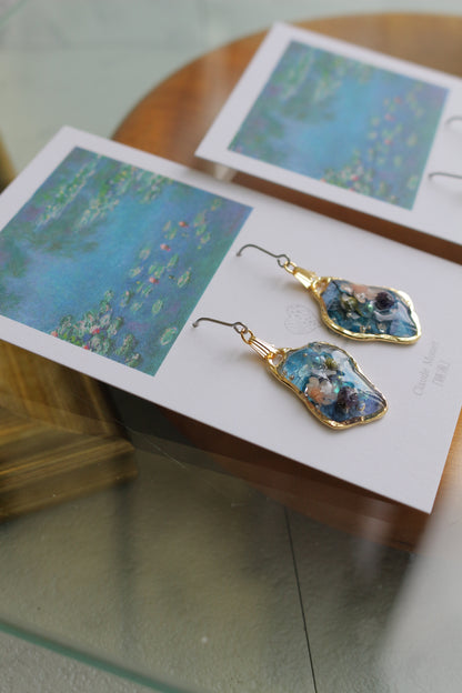 Claude Monet Water Lilies Inspired Dangling -睡蓮