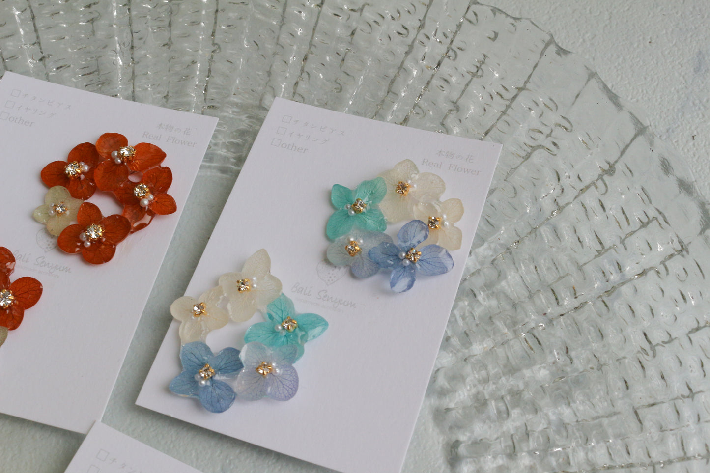 En Flower Earring 円と縁- ピアス or イヤリング　No.2