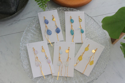 Flowing Hydrangea Earrings No.1 ピアスorイヤリング