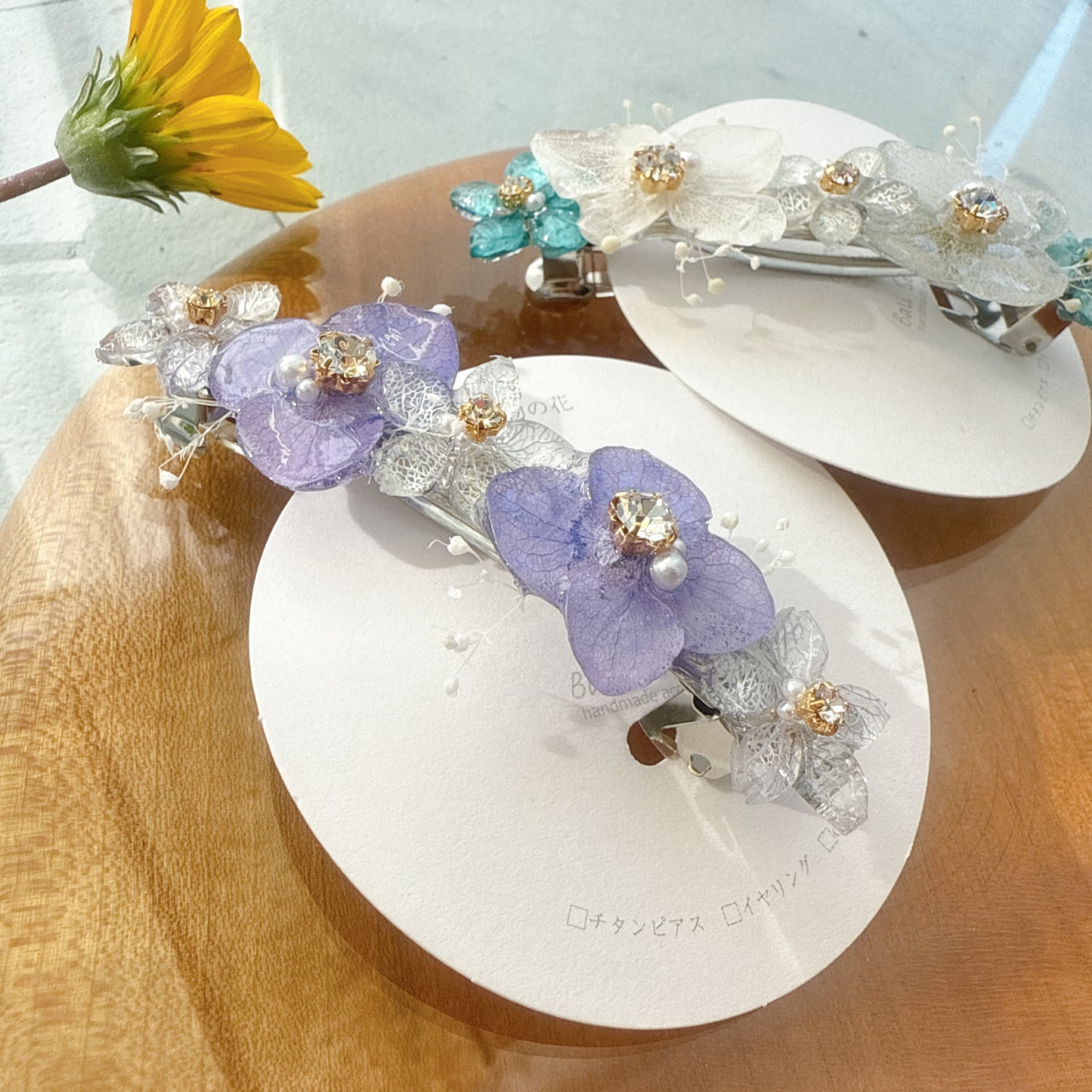 Hydrangea Hair Barrette No.14