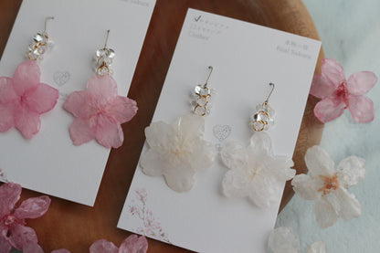 Someiyoshino Real Shape Sakura Earrings