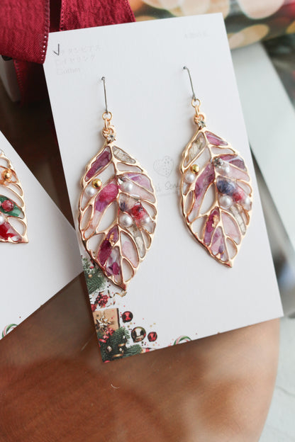 Christmas Leaf Earring