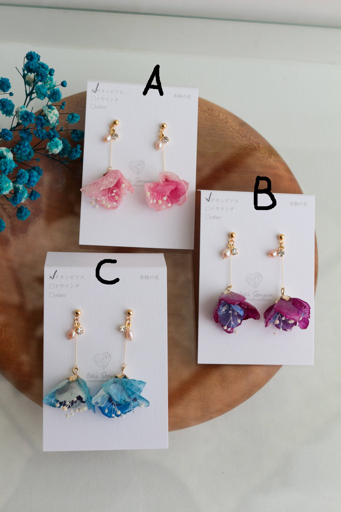 Flower Skirt-  No.2 ピアスorイヤリング