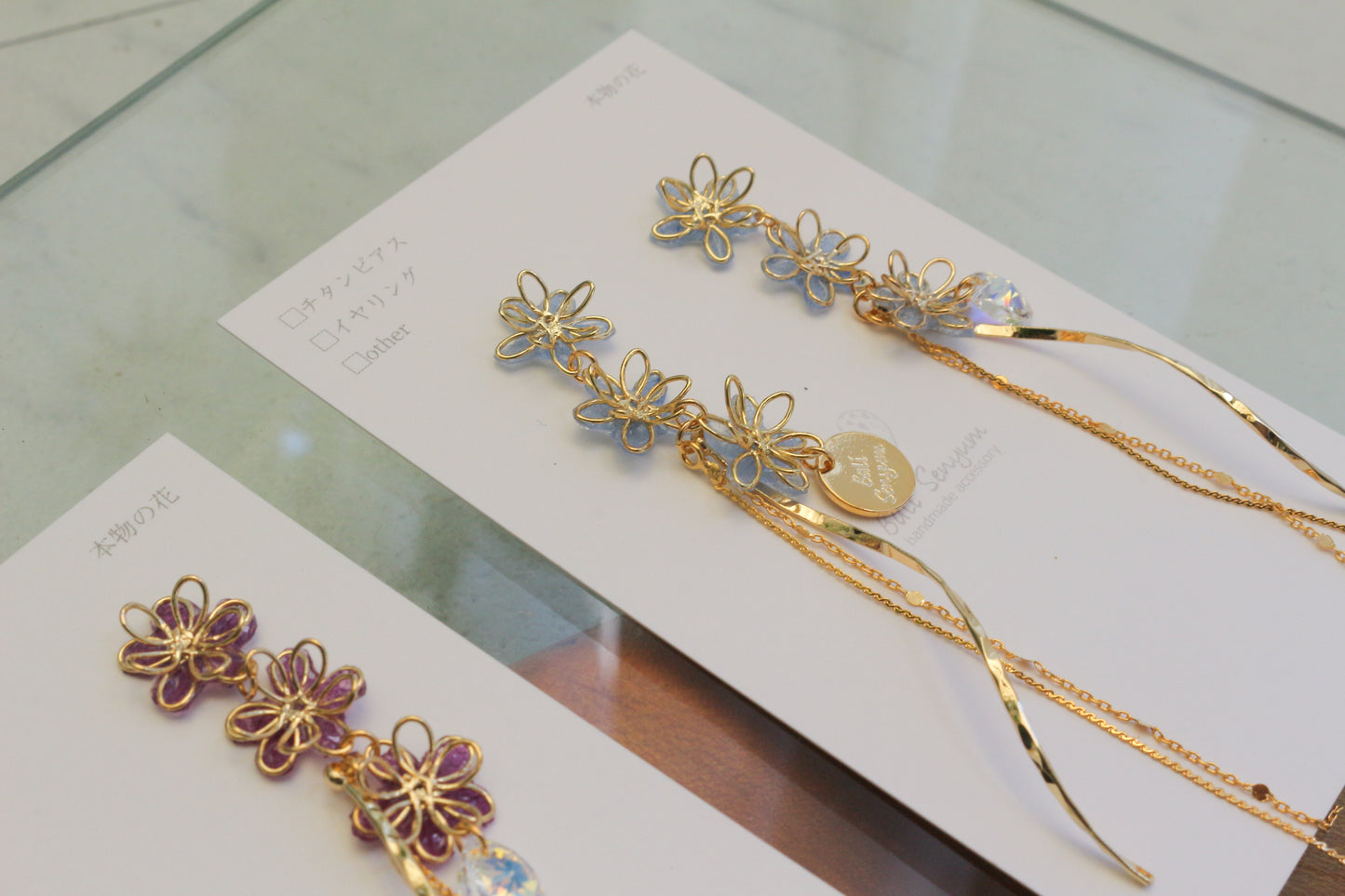 Oshikatsu Hydrangea Earrings No.3 ピアスorイヤリング