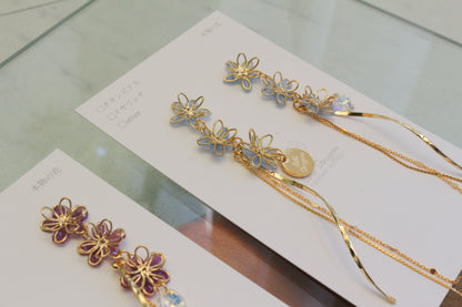Oshikatsu Hydrangea Earrings No.3 ピアスorイヤリング