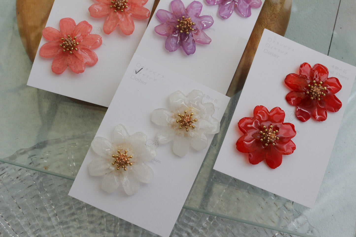 Cosmos Earrings 2026  Clip-on イヤリング　No.2