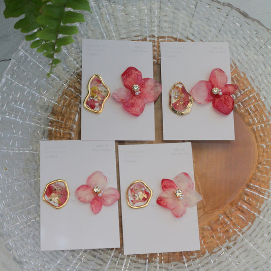 Hydrangea and Flower Medallion No.5 パーツ選べます。