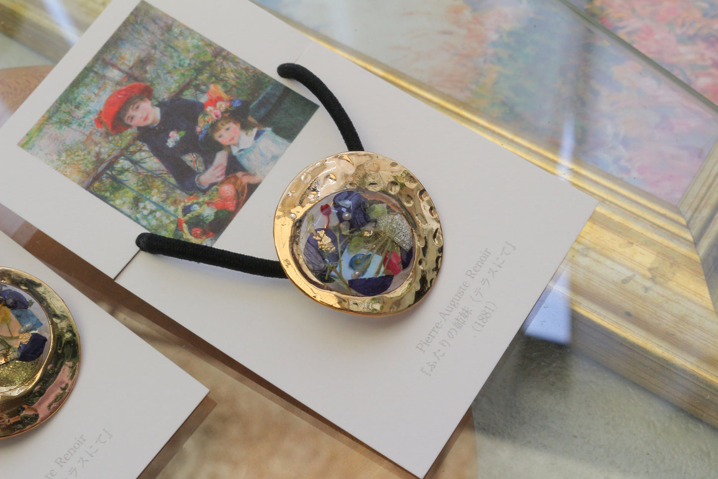 Renoir Inspired Hair tie -  ふたりの姉妹　