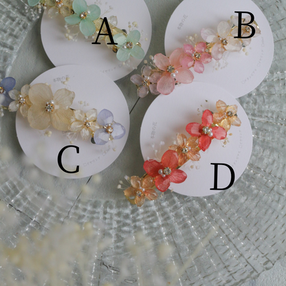 Hydrangea Hair Barrette No.47