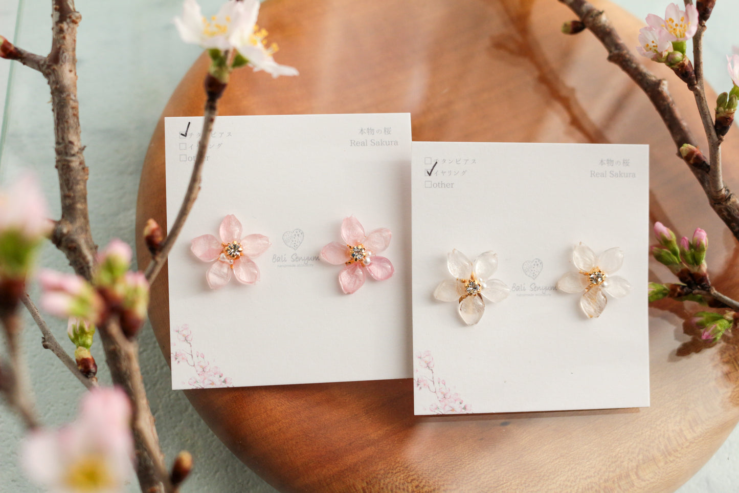 Someiyoshino Sakura Earrings - Small size 小サイズ #S003