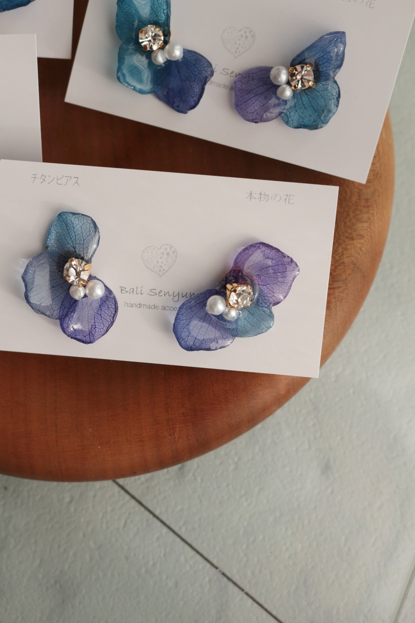 Hydrangea Wing No.140- Titanium Pierce(ピアス）